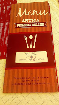 Bellini à Palermo menu