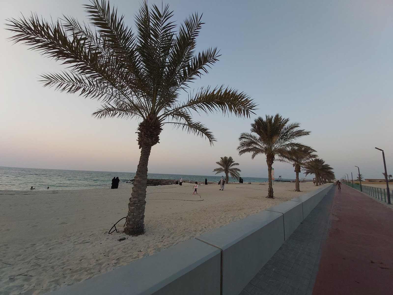 Photo of Al Hamriya beach II and the settlement