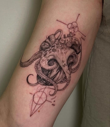 Explore fishing lure tattoo ideas, creative tattoo ideas in Spokane, available at Feel Good Ink