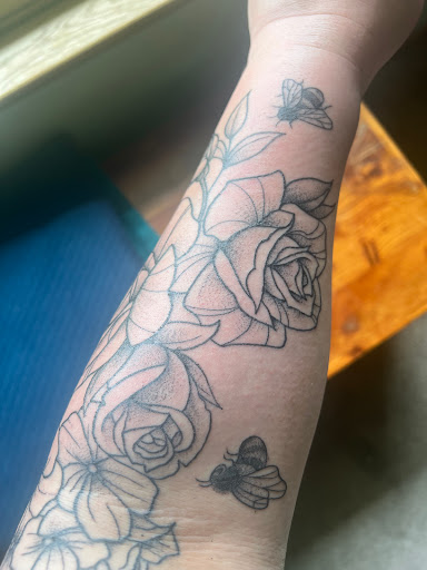 Explore hei hei tattoo ideas, creative tattoo ideas in Eau Claire, available at Gold Snake Tattoo