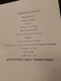 Menu du Ristorante Due Lanterne à Verduno