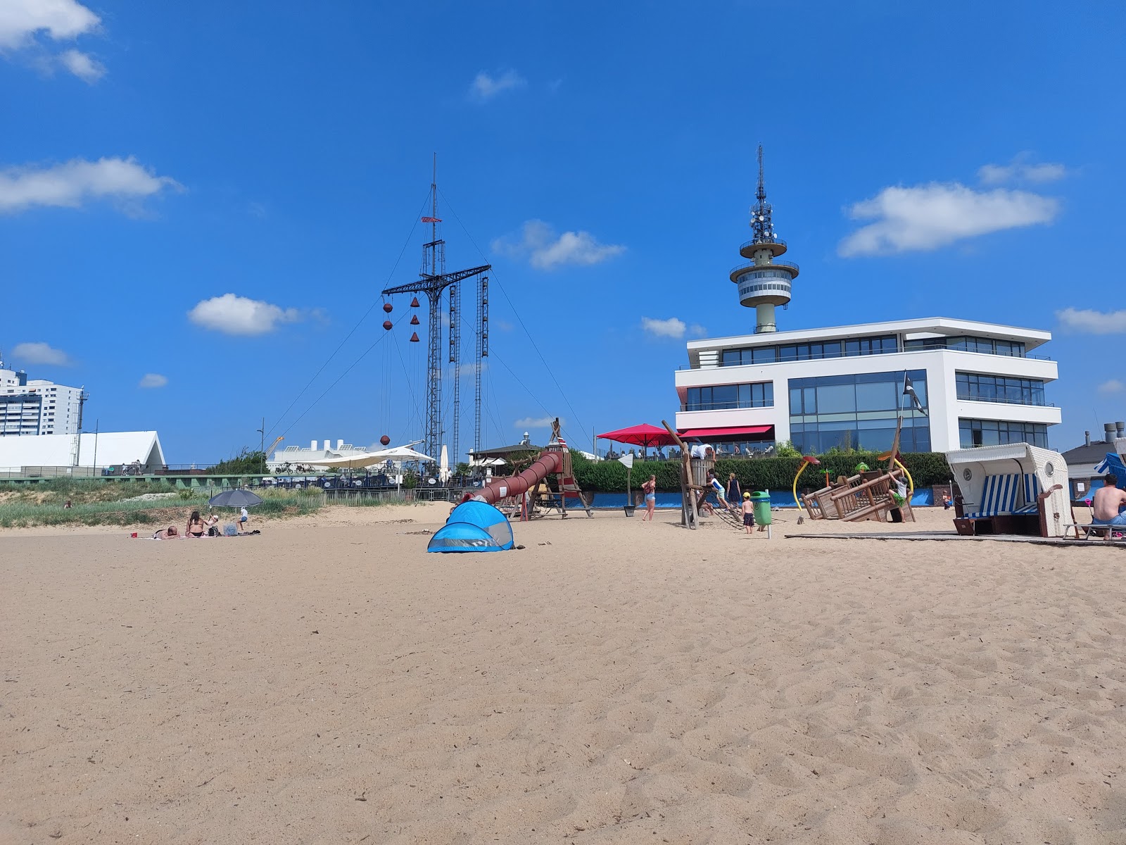 Fotografie cu Plaja Bremerhaven (Plaja Weser) și așezarea