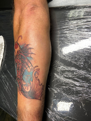 Explore finger print heart tattoo ideas, creative tattoo ideas in El Paso, available at American Tattoo Society of Ft Bliss