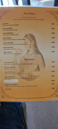 Restaurant indien RESTAURANT LE KASHMIR à Nevers - menu / carte