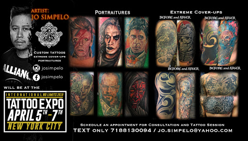 Explore tattoo background shading ideas, creative tattoo ideas in Woodside, available at Vitruvian Tattoo Culture