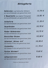 Menu / carte de Haunersdorfer Manfred Gastwirt à Schwandorf