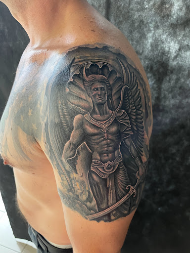 Explore marine tattoo ideas, creative tattoo ideas in Sarasota, available at SEVEN SINS Tattoo Studio