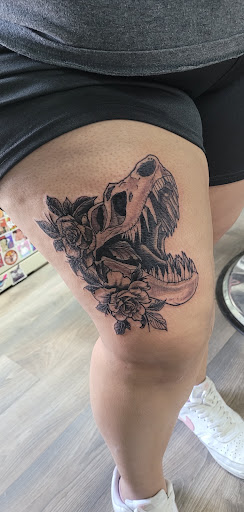 Explore female arm sleeve tattoo ideas, creative tattoo ideas in Toledo, available at Inked by Chris