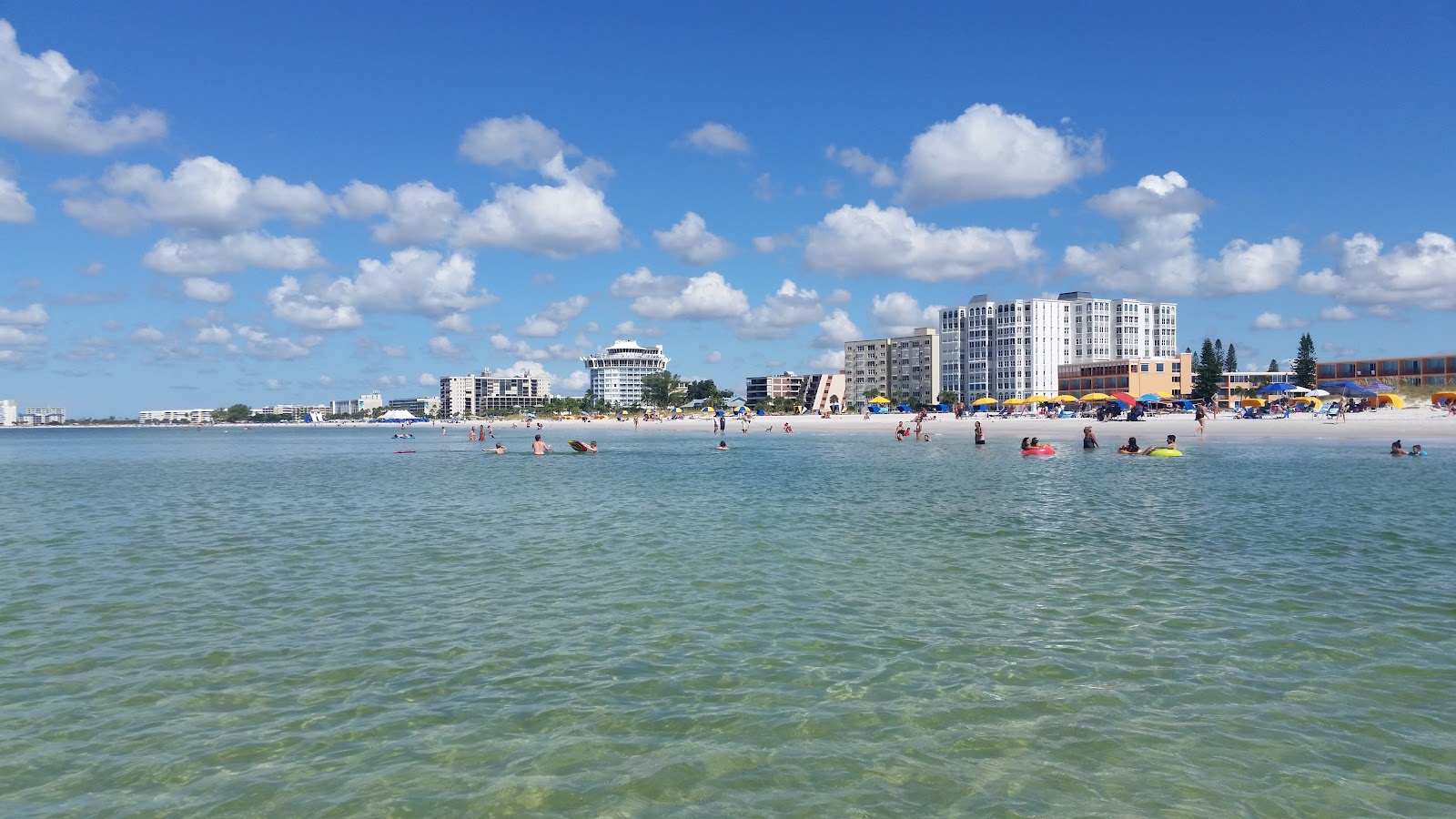 Photo of Saint Pete beach with long straight shore