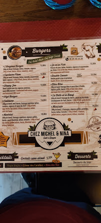 Chez Michel et Nina - Grill et Burgers à Lannion menu