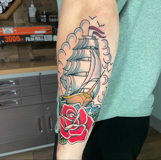 Explore massage therapist tattoo ideas, creative tattoo ideas in Twentynine Palms, available at No Mans Land Tattoo