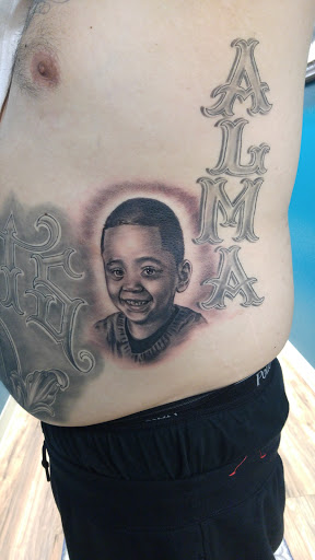 Explore daughter name tattoo ideas, creative tattoo ideas in Spring, available at Kreative Kingdom Tattoo Studio