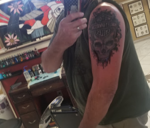 Explore traveler tattoo ideas, creative tattoo ideas in Temple, available at Lucky In Love Tattoo