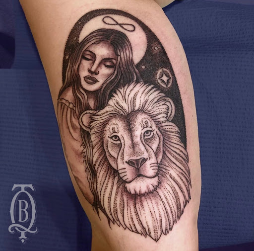 Explore santa tattoo ideas, creative tattoo ideas in Marietta, available at The Queen Bee Tattoo and Piercing Parlour