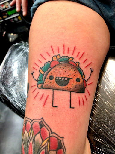 Explore tattoo on thigh ideas, creative tattoo ideas in Deerfield, available at Maximum Tattoo