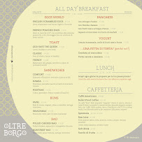 Menu du OltreBorgo à Santarcangelo di Romagna