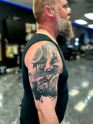 Explore tattoo word cover up ideas, creative tattoo ideas in Mesa, available at Next Wave Tattoos and Piercings