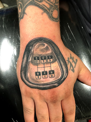 Explore women's leg sleeve tattoo ideas, creative tattoo ideas in Englewood, available at Point of Entry Tattoo