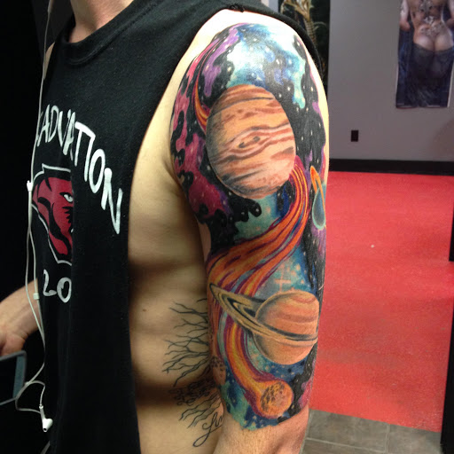 Explore fantasy book tattoo ideas, creative tattoo ideas in Atoka, available at Hard Luck 13 Tattoo Studio