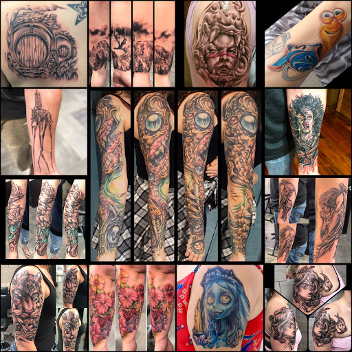 Explore couple tattoos ideas gallery, creative tattoo ideas in Luverne, available at Conspiracy Tattoo MN