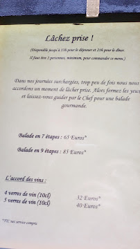 Menu / carte de Jérémy Galvan à Lyon