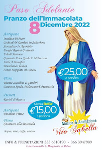 Paso Adelante Pizzeria Ristorante Balera à Santa Margherita di Belice carte