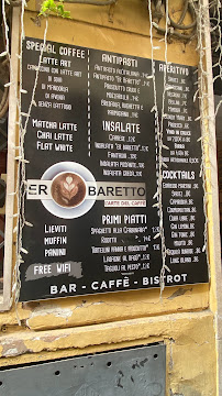 Café spécialisé dans les boissons expresso Er Baretto à Rome - menu / carte