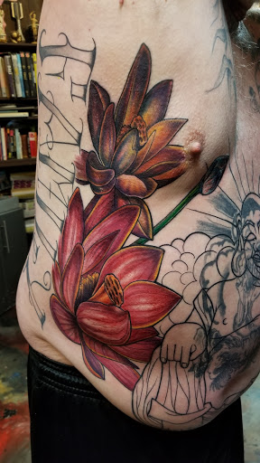 Explore pisces symbol tattoos ideas, creative tattoo ideas in Yucca Valley, available at Strata Tattoo Lab LLC