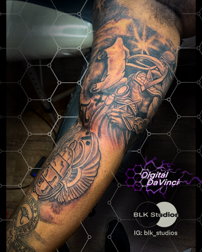 Explore alt tattoo ideas, creative tattoo ideas in Houston, available at BLK Studios