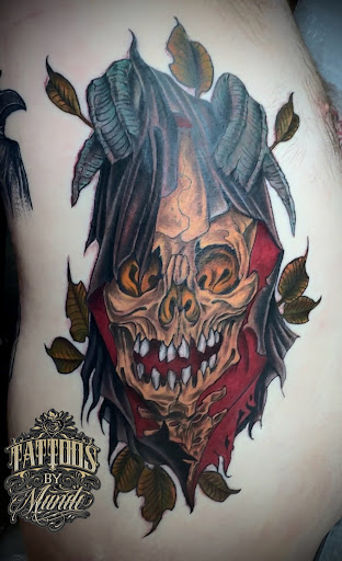 Explore drum tattoo ideas, creative tattoo ideas in Beaumont, available at Tattoos By Mundo