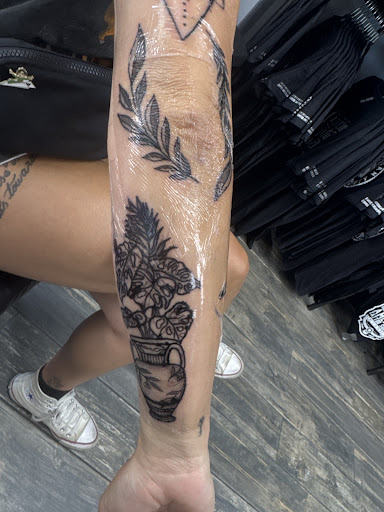 Explore cherub tattoo ideas, creative tattoo ideas in El Paso, available at American Tattoo Society of Ft Bliss