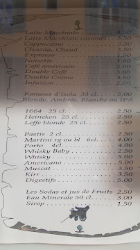 Menu / carte de Restaurant de la poste à Saint-Étienne-de-Tinée