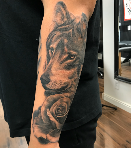 Explore dead rose tattoo ideas, creative tattoo ideas in Castle Rock, available at Studio 38 Tattoo and Gallery
