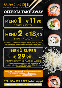 Menu du YOYO SUSHI RISTORANTE à Bagnolo Piemonte