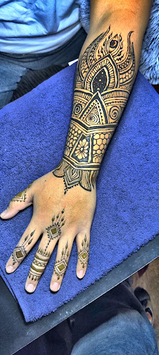 Explore samson tattoo ideas, creative tattoo ideas in Littleton, available at Artistic Henna Designs