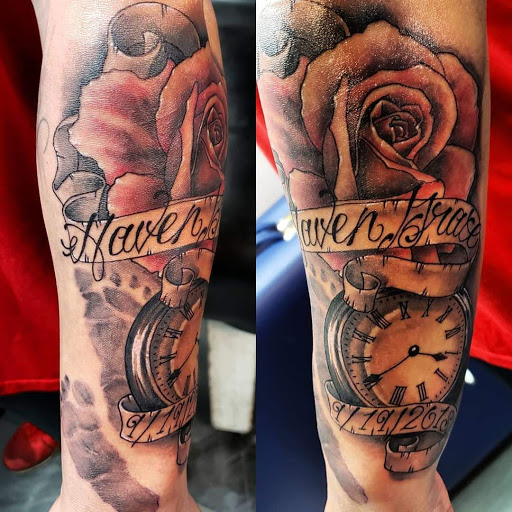 Explore lower back tattoo ideas, creative tattoo ideas in Yorktown, available at Army Navy Tattoo