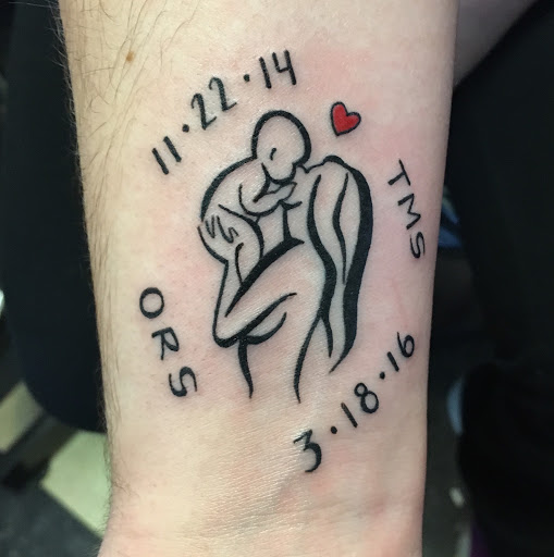 Explore foo fighters tattoo ideas, creative tattoo ideas in Stevens Point, available at Mothers Approval Tattooing