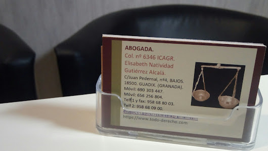 Abogado en Guadix Todo-Derecho Penal Divorcios Laboral Separaciones Multas C. Juan Pedernal, 4, 18500 Guadix, Granada, España