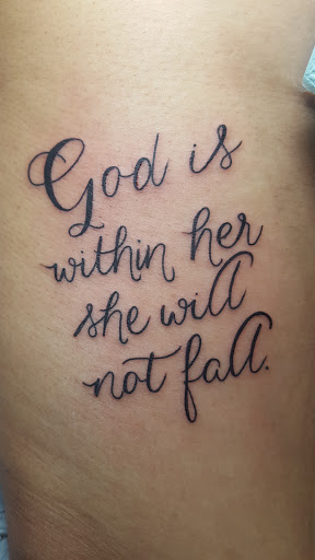 Explore roman numeral birthday tattoo ideas, creative tattoo ideas in Arlington, available at Pistol Petes Tattoo Saloon