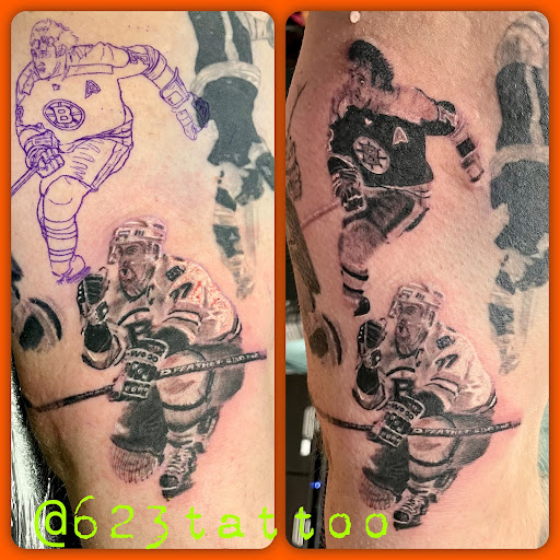 Explore chucky and tiffany tattoo ideas, creative tattoo ideas in Watertown, available at 623 Tattoo