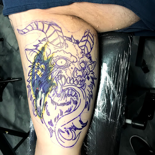 Explore hot air balloon tattoo ideas, creative tattoo ideas in Edgewood, available at Evolved Body Arts