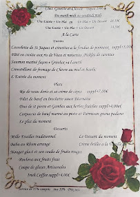 Menu du Le Rosé de Touraine à Clairefontaine-en-Yvelines