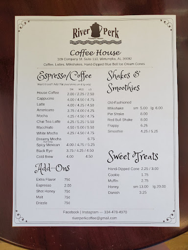 Coffee Shop «River Perk», reviews and photos, 109 Company St #110, Wetumpka, AL 36092, USA