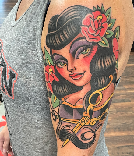 Explore family birth flower tattoo ideas, creative tattoo ideas in Delmar, available at Resolute Tattoo