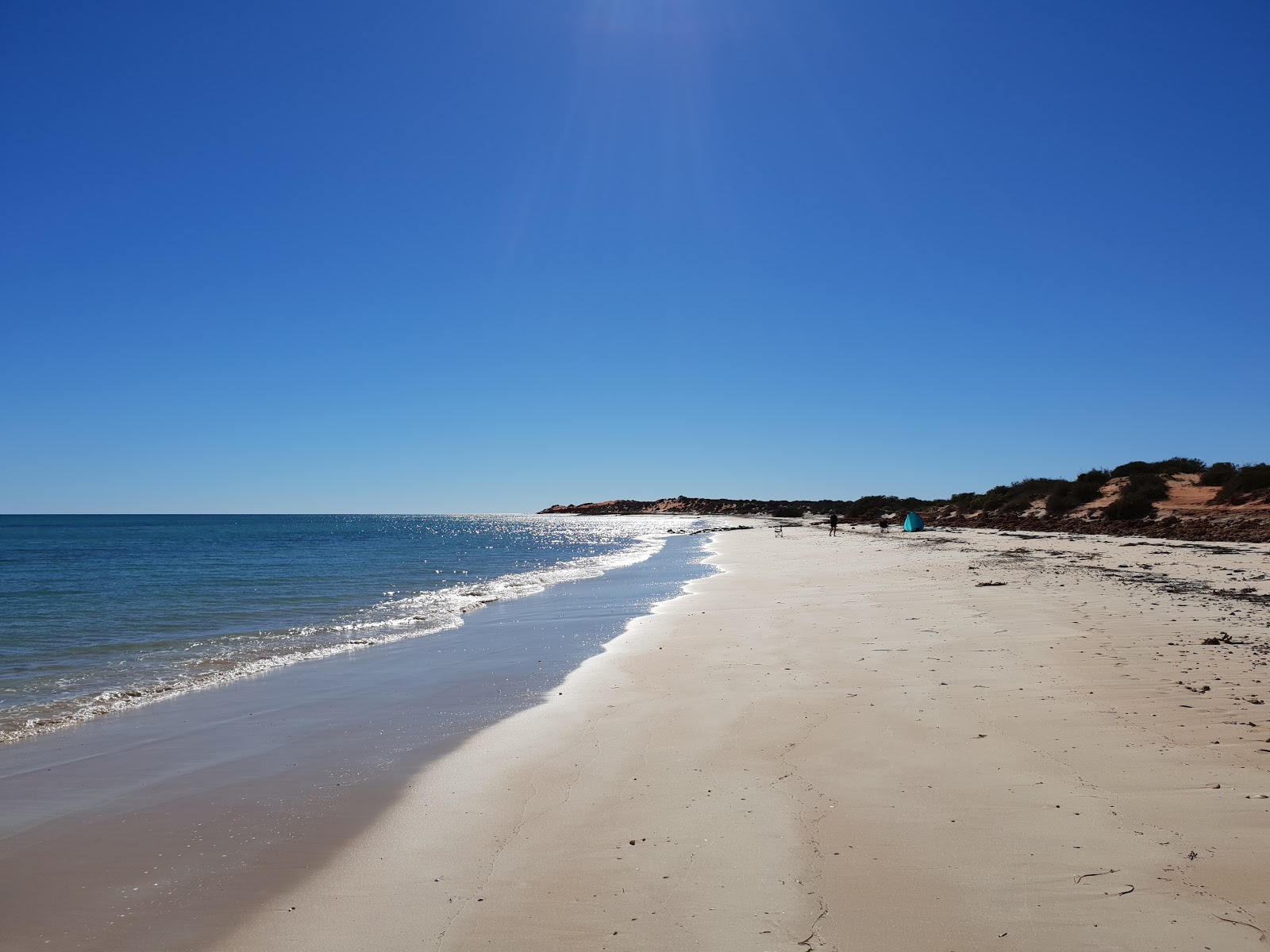 Foto av South Gregories Beach med lång rak strand
