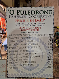O' Puledrone, Ristorante à Sorrento menu