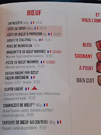 Restaurant de grillades à la française Courtepaille à Beaucouzé (la carte)
