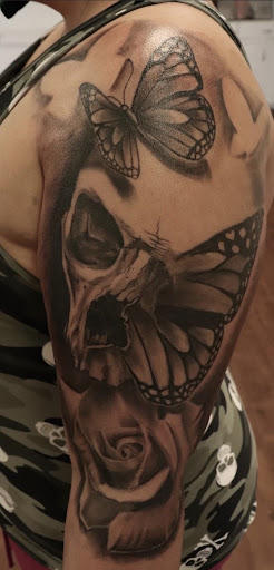 Explore cross tattoo ideas for females, creative tattoo ideas in Mesquite, available at SKIN GALLERY TATTOO