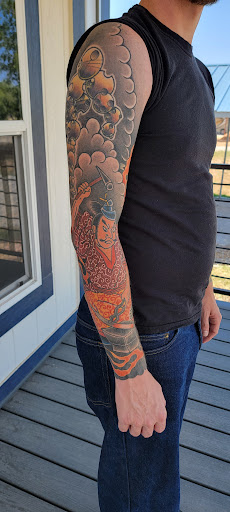 Explore cycle tattoo ideas, creative tattoo ideas in Newport News, available at Judgment Day Tattoo