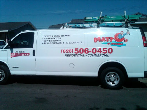 Plumber «MATTOS DISCOUNT PLUMBING & DRAIN CLEANING», reviews and photos, 5009 N Clydebank Ave, Covina, CA 91722, USA